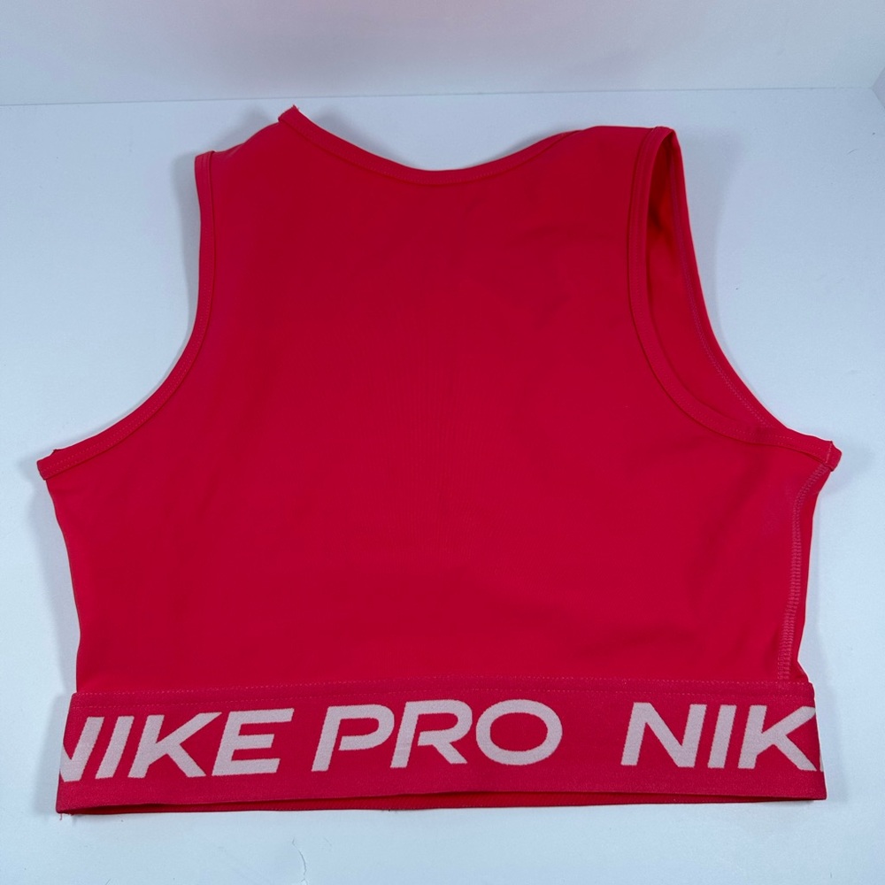 Nike Pro Dri-FIT Bright Red Top - Picture 3 of 8